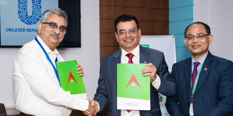 Nabil Bank Ltd. has entered into an agreement with Unilever Nepal