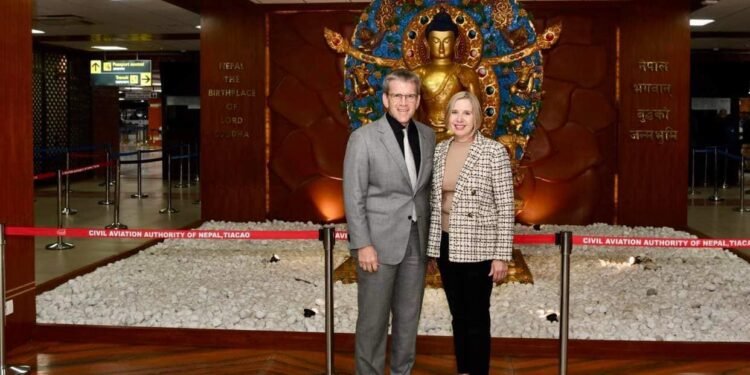 American Ambassador Thompson arrives in Nepal