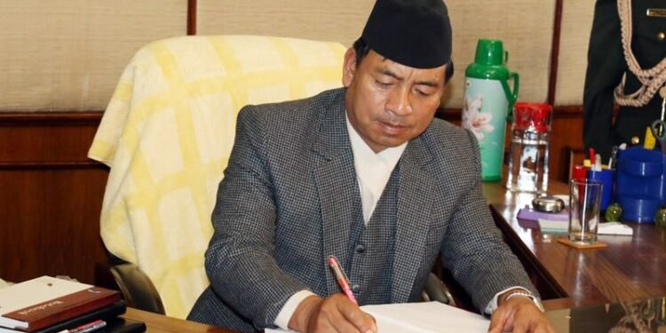 Vice President Pun inaugurating 9th National Games in Pokhara