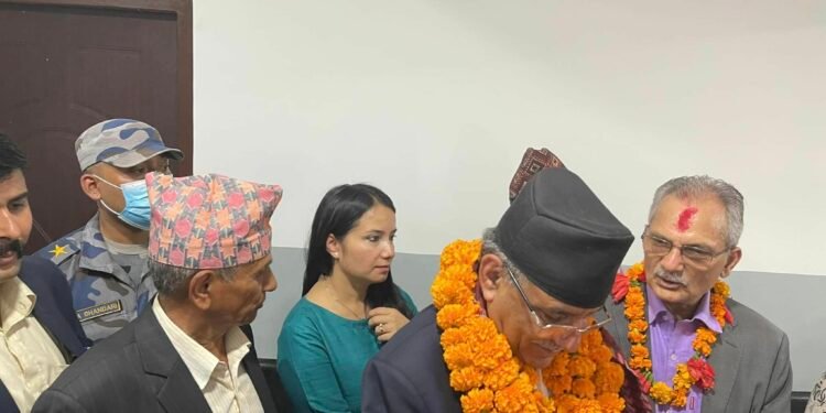 Prachanda registers candidacy from Gorkha Constituency-2