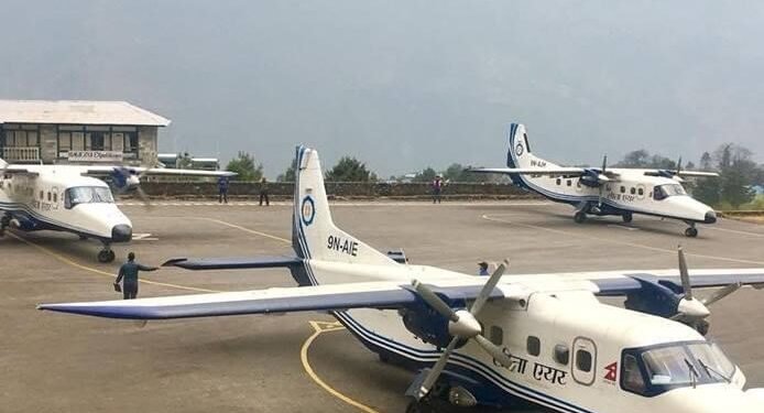 Test flight at Tarigaon Airport