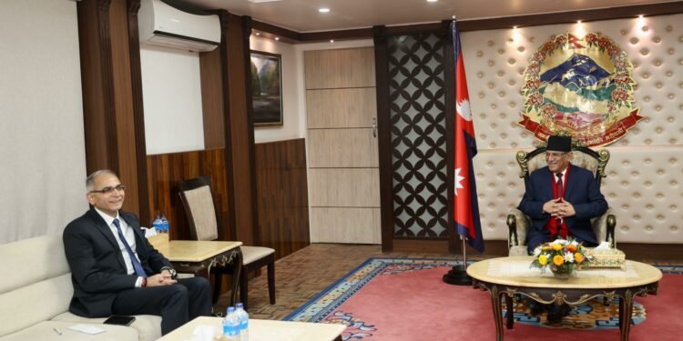 Indian Foreign Secretary Kwatra calls on PM Dahal