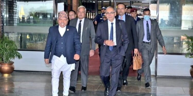 Indian Foreign Secretary arrives, participates in meeting