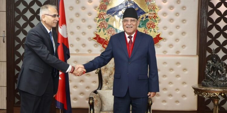 Indian Foreign Secretary Kwatra calls on PM Dahal