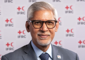 IFRC General Secretary Chapagain arriving on four-day visit