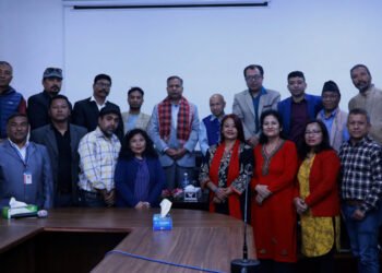 NRNA delegation meets Vice President Yadav