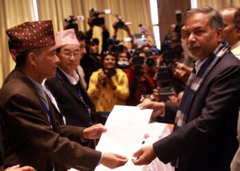 Yadav from ruling alliance files candidacy for vice-presidential election