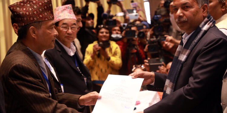 Yadav from ruling alliance files candidacy for vice-presidential election