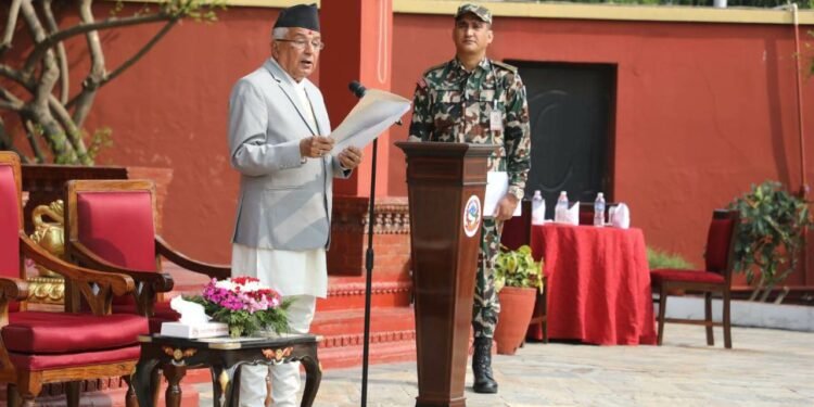Adherence to constitution, constitutional responsibly are guiding principles: President Poudel