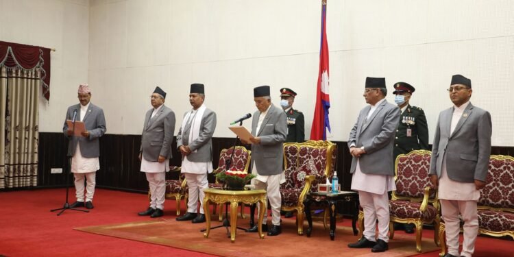 President Paudel administers oath to newly-appointed minister Saud