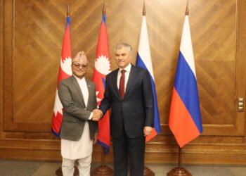 NA Chair Timilsina, Russian Parliament Chair meet