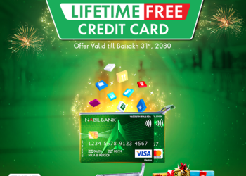 Nabil launched lifetime free credit card for the first time