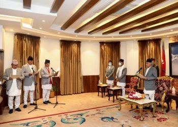 Three newly appointed ministers take oath