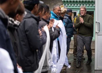 US envoy visits Khumbu region to commemorate 60th anniversary of the first American to summit Mt. Everest