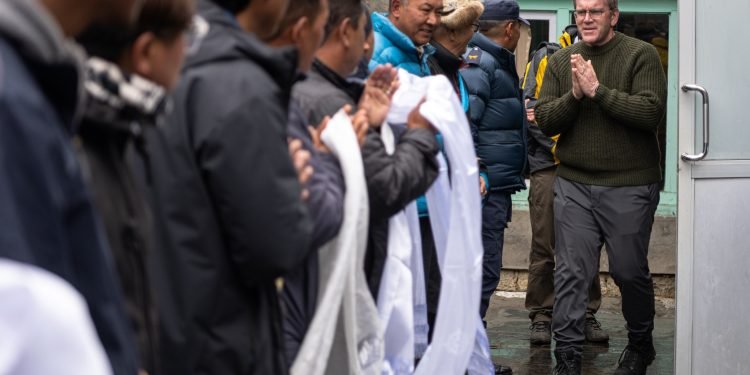 US envoy visits Khumbu region to commemorate 60th anniversary of the first American to summit Mt. Everest