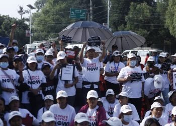 Human Chain for Climate Justice Organized by ActionAid International Nepal