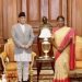 Prime Minister Dahal pays courtesy call on President of India