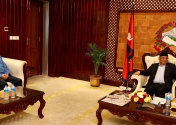 PM Dahal, NSP Chair Bhattarai hold meeting