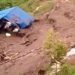 Displaced families living under open sky