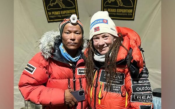 Nepali and Norwegian climbers set record of climbing 14 peaks in 92 days