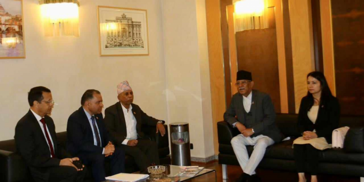 Prime Minister Dahal lands in Rome