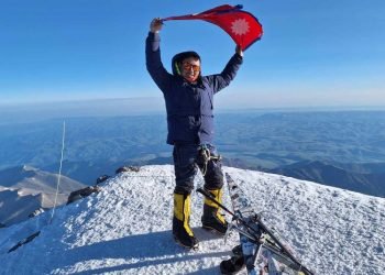 Nepali mountaineer Pandey climbs Mt. Elbrus, highest peak of Europe