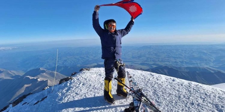 Nepali mountaineer Pandey climbs Mt. Elbrus, highest peak of Europe
