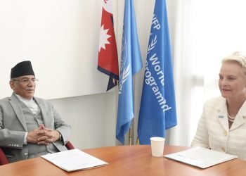 PM Prachanda, WFP Executive Director meet