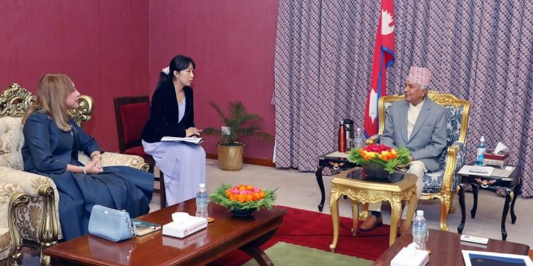 UN Resident Coordinator Hanaa Singer calls on Prez Poudel