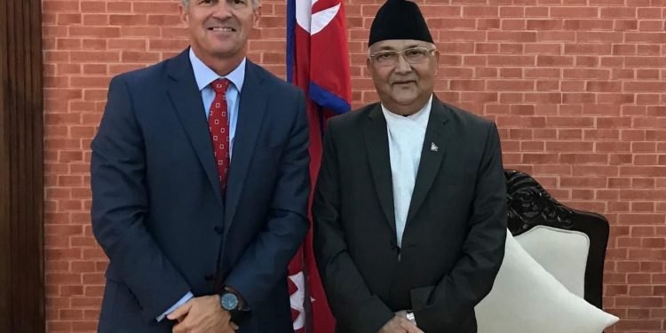 UML Chair Oli and US Ambassador Thompson meet