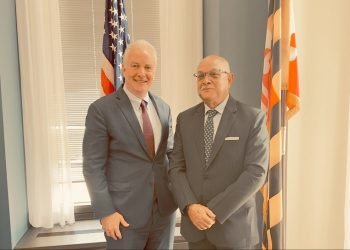 Senator Hollen and Ambassador Khatri discuss bilateral relations and aid