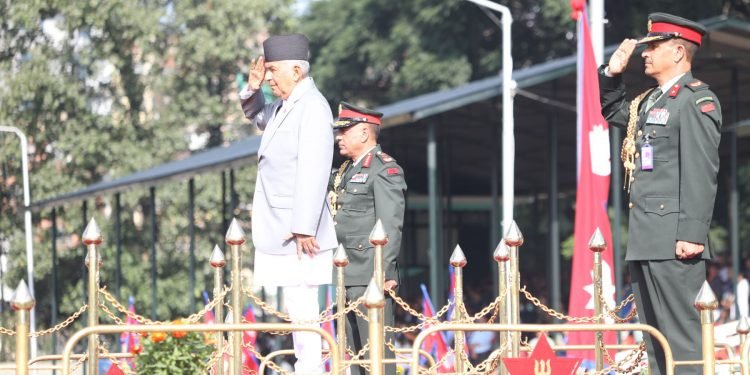 President Paudel attends main ceremony of Constitution Day