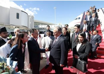 PM Dahal leaving for Lhasa