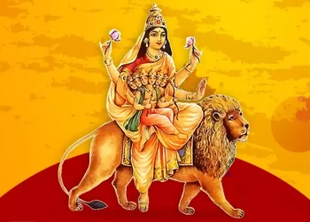 Sixth Day of Bada Dashain: Katyayani Devi being worshipped