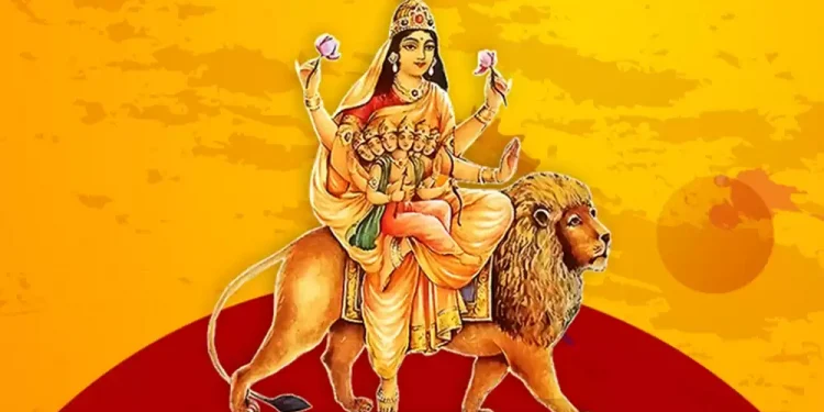 Sixth Day of Bada Dashain: Katyayani Devi being worshipped