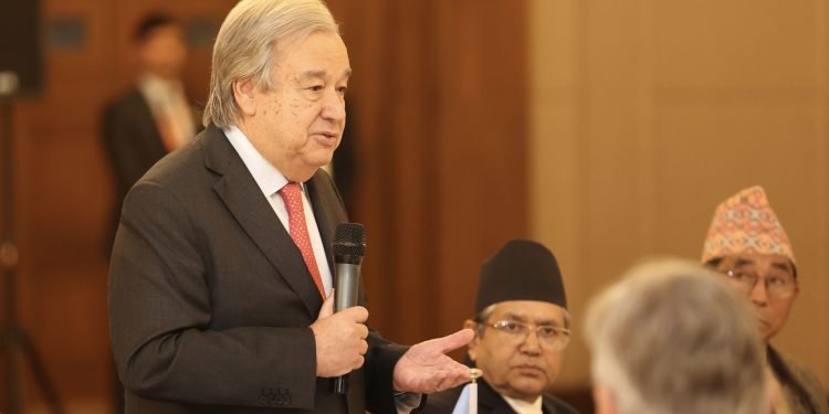 UN Secretary-General visiting Everest region today