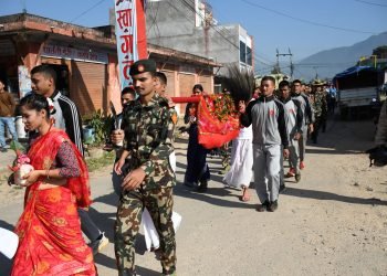 Phulpati dispatched towards Kathmandu from Gorkha Durbar