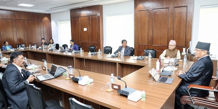 PM Dahal briefs cabinet about DPM Shrestha’s health condition