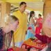 Foreign tourists observe Bijaya Dashami festival in Sauraha