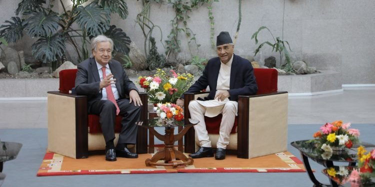 UN Secretary-General calls on NC President Deuba