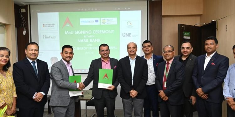 Nabil Bank SignsMoU with the European Union (EU) funded BEEN-Project