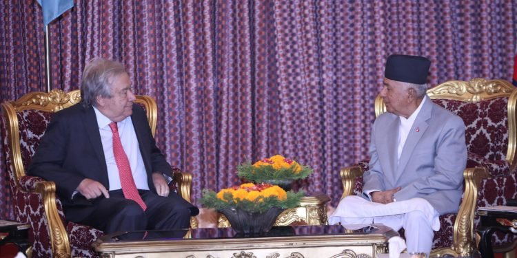 UN Secretary-General calls on President Paudel
