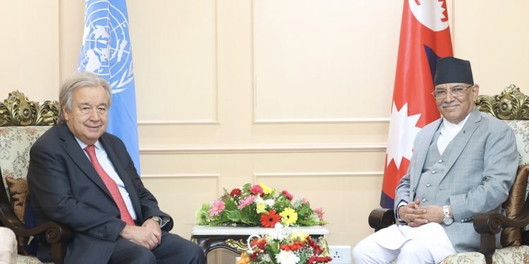 UN Secretary-General calls on PM Dahal