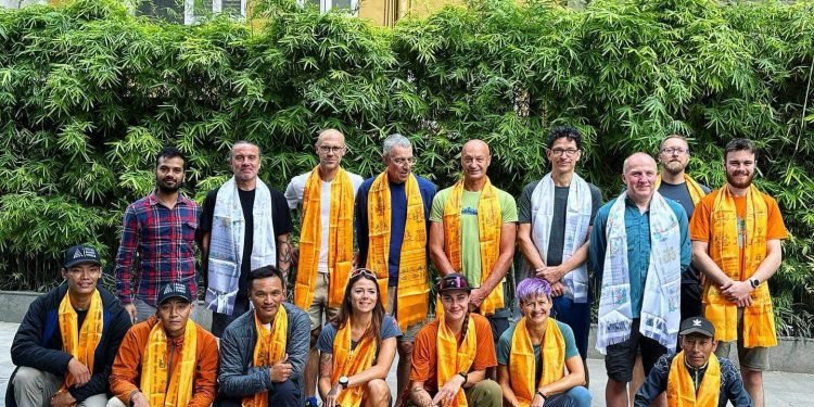 SST team of 17 climbers depart to attempt Himlung Himal