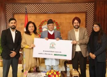 Dabur Nepal hands over NPR 25 lacs to Prime MinisterDisaster Relief Fund