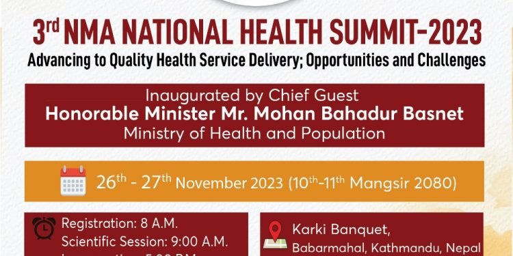 NMA’s third national health summit rescheduled for November 26-27