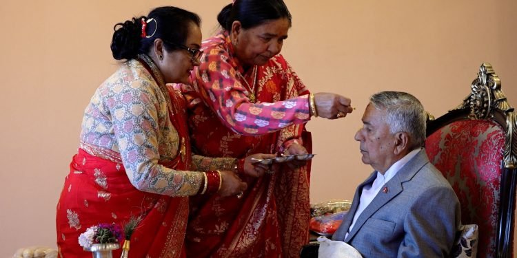 President Paudel receives Bhaitika