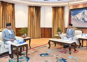 President Paudel and PM Dahal meet
