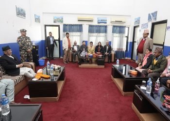 PM Dahal arrives Dhangadhi