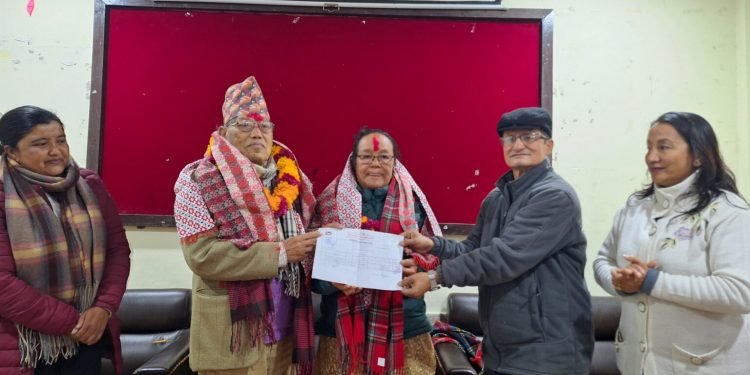 Myagdi couple donate land worth Rs 25 million to construct NJS building